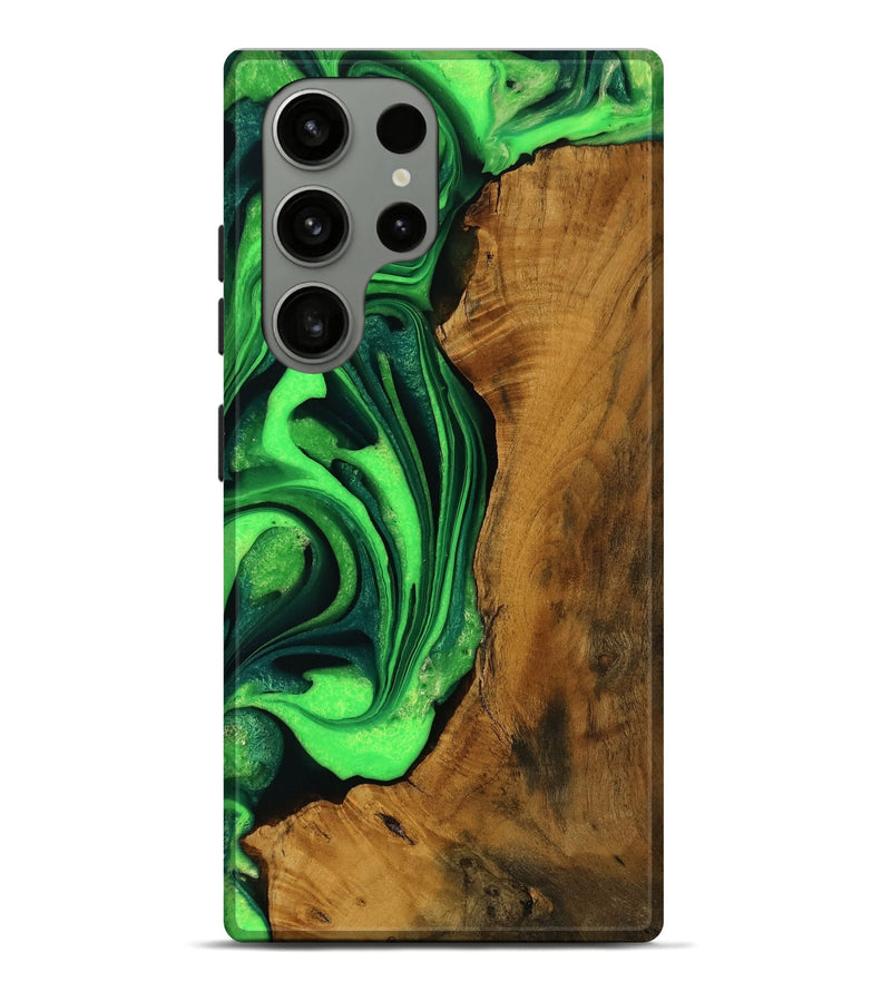 Galaxy S23 Ultra Wood Live Edge Phone Case - Michell (Green, 751711)