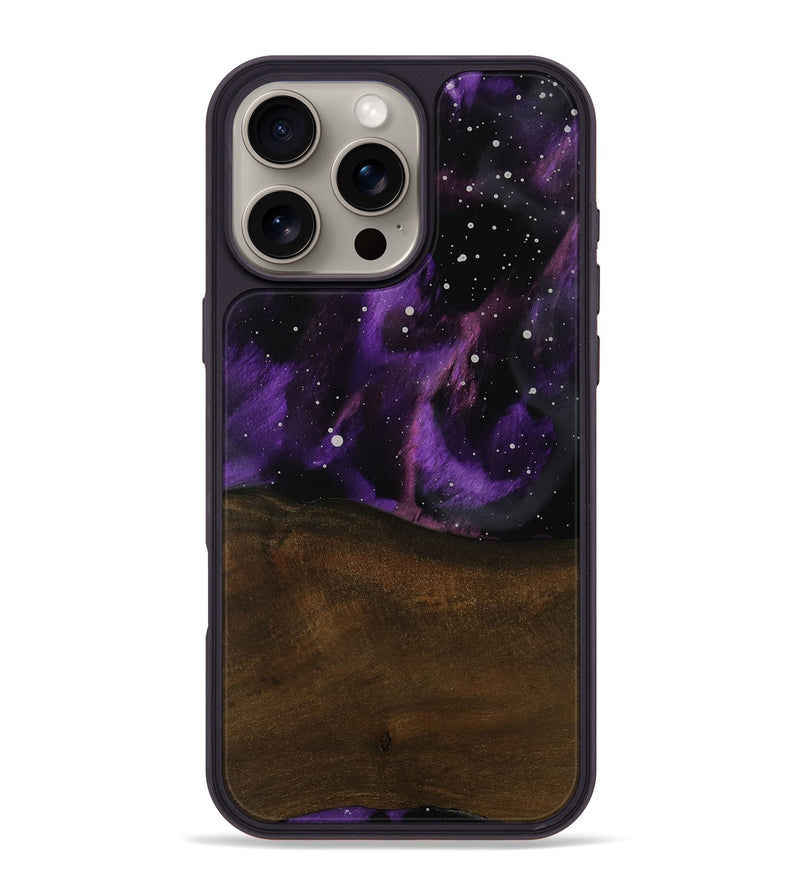 iPhone 16 Pro Max Wood Phone Case - Iris (Cosmos, 751740)