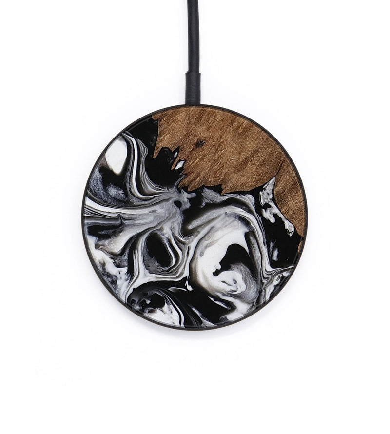 Circle Wood Wireless Charger - Blaine (Black & White, 751755)