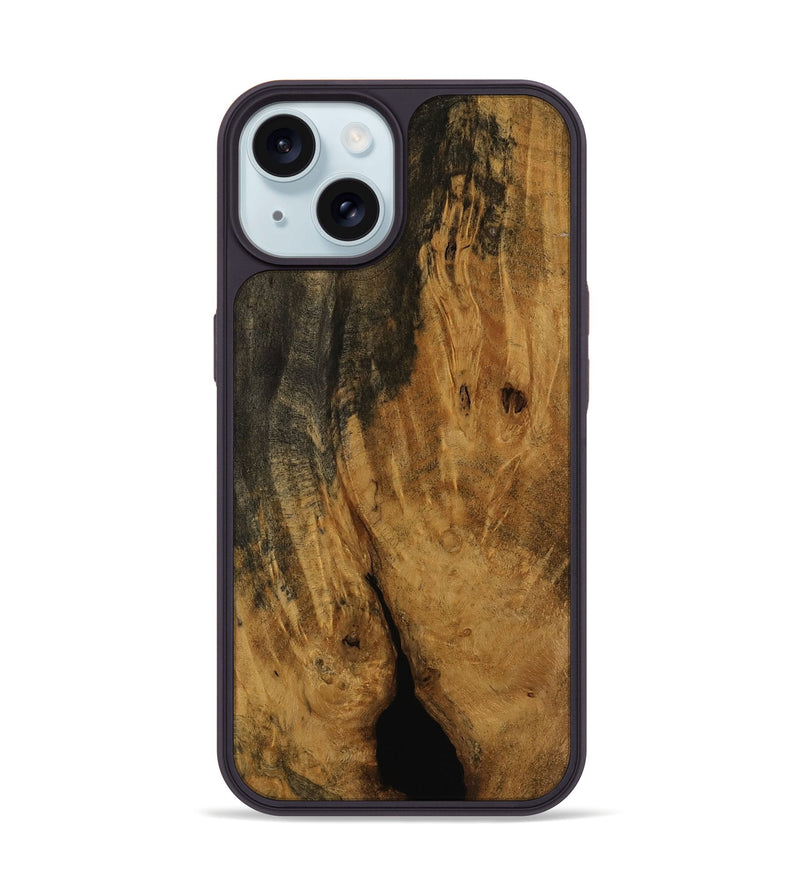 iPhone 15 Wood Phone Case - Roxanne (Wood Burl, 751797)