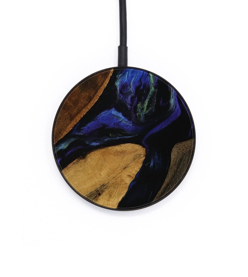 Circle Wood Wireless Charger - Kaeden (Blue, 751809)