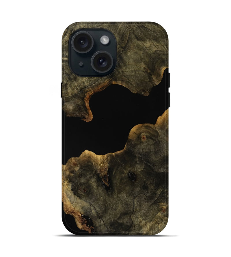 iPhone 15 Wood Live Edge Phone Case - Harmon (Wood Burl, 751926)