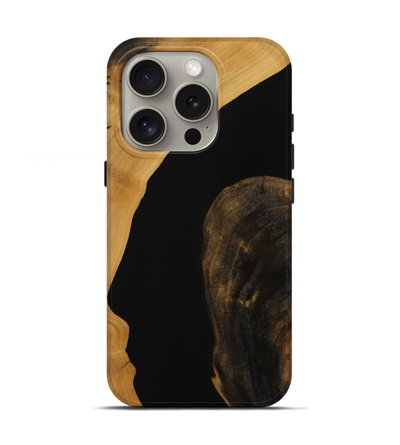 iPhone 16 Pro Wood Live Edge Phone Case - Keshia (Wood Burl, 751930)