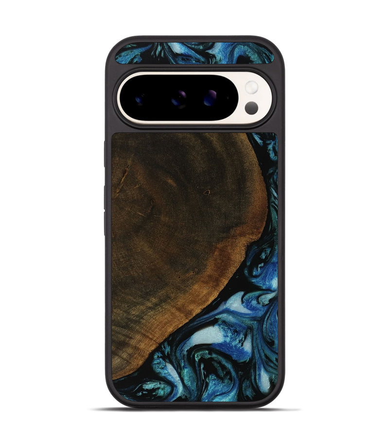 Pixel 9 Wood Phone Case - Lisbeth (Blue, 752129)