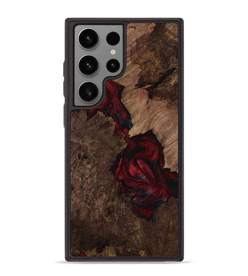 Galaxy S23 Ultra Wood Phone Case - Gina (Red, 752179)