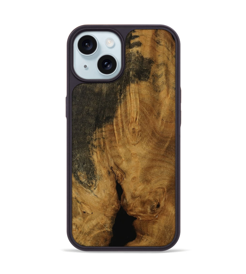 iPhone 15 Wood Phone Case - Austin (Wood Burl, 752209)