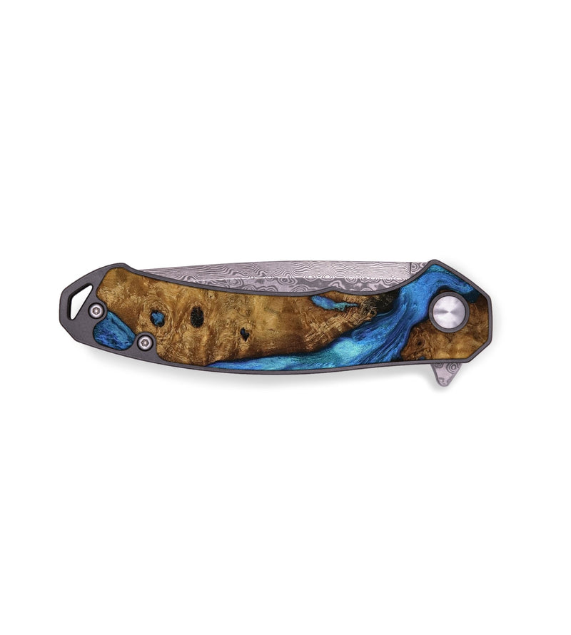 EDC Wood Pocket Knife - Karol (Blue, 752318)