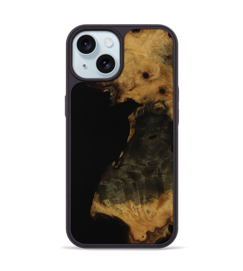 iPhone 15 Wood Phone Case - Tisha (Wood Burl, 752459)