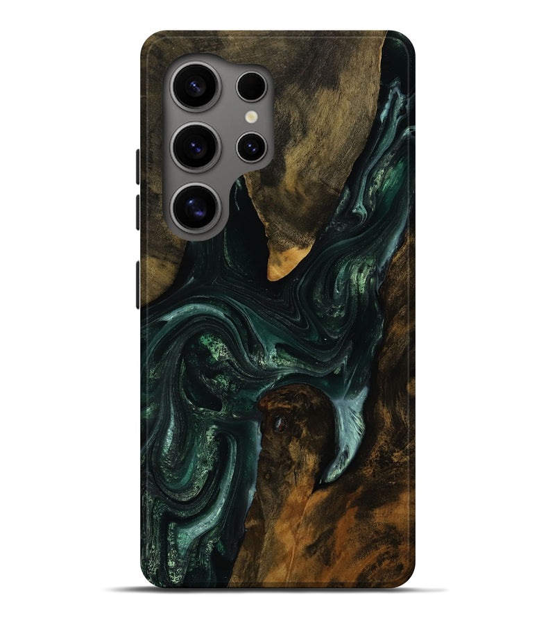 Galaxy S25 Ultra Wood Live Edge Phone Case - Bentley (Green, 752499)