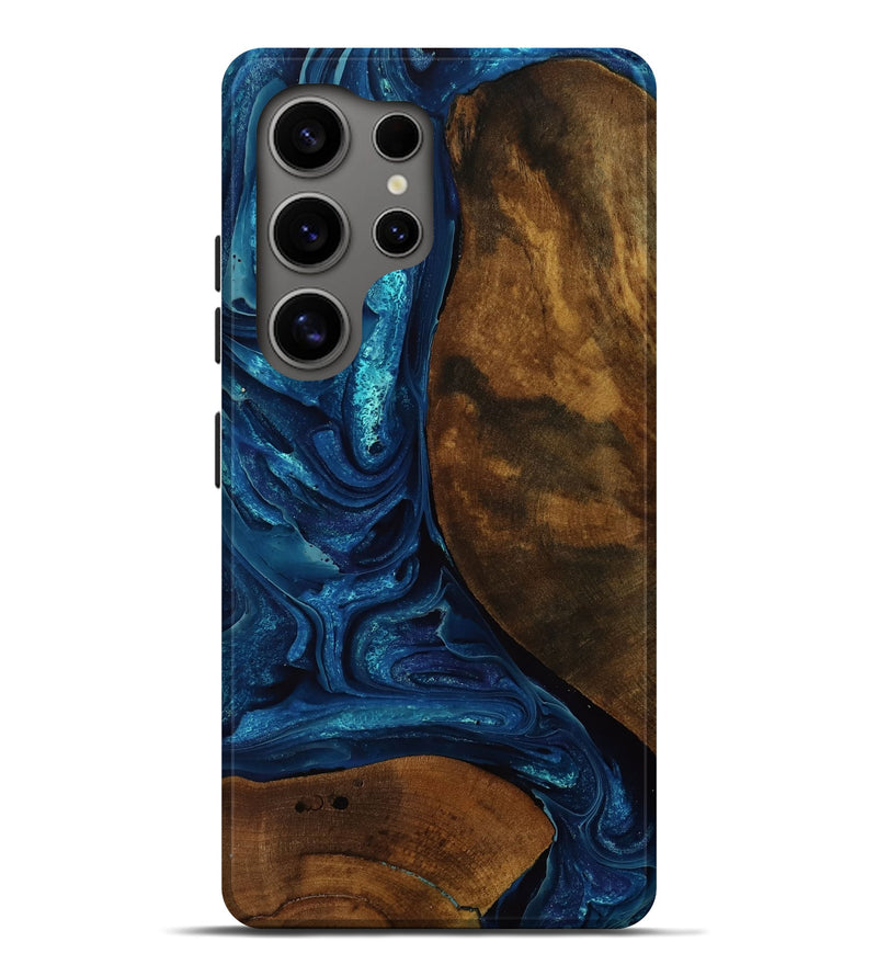 Galaxy S25 Ultra Wood Live Edge Phone Case - Judi (Blue, 752504)