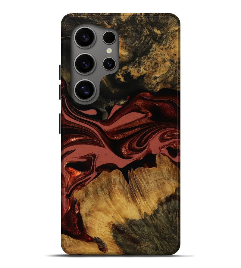 Galaxy S25 Ultra Wood Live Edge Phone Case - Gigi (Red, 752506)