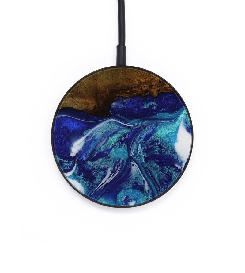 Circle Wood Wireless Charger - Joslyn (Blue, 752599)
