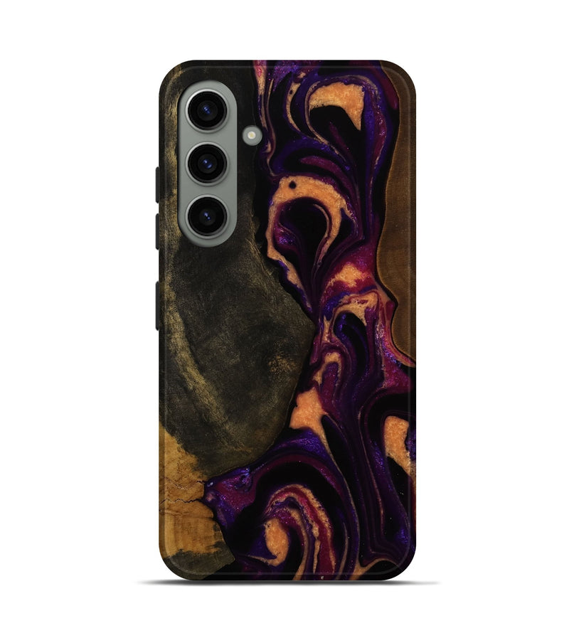 Galaxy S24 Wood Live Edge Phone Case - Kristin (Purple, 752686)