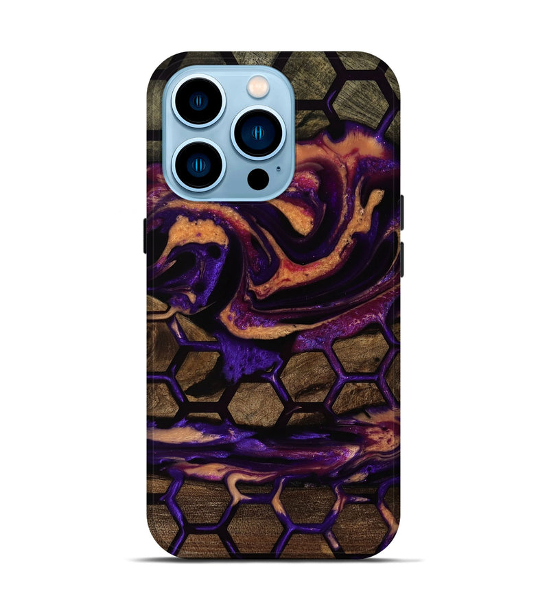iPhone 14 Pro Wood Live Edge Phone Case - Ayana (Pattern, 752687)