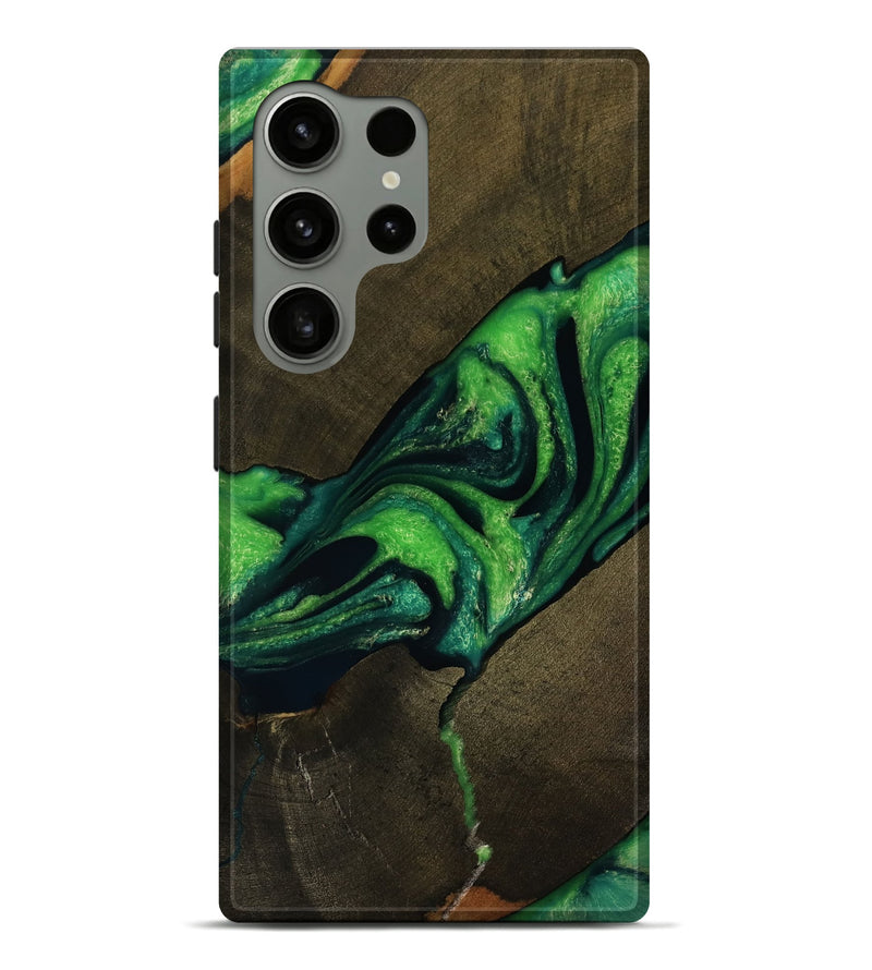 Galaxy S24 Ultra Wood Live Edge Phone Case - Coleen (Green, 752700)