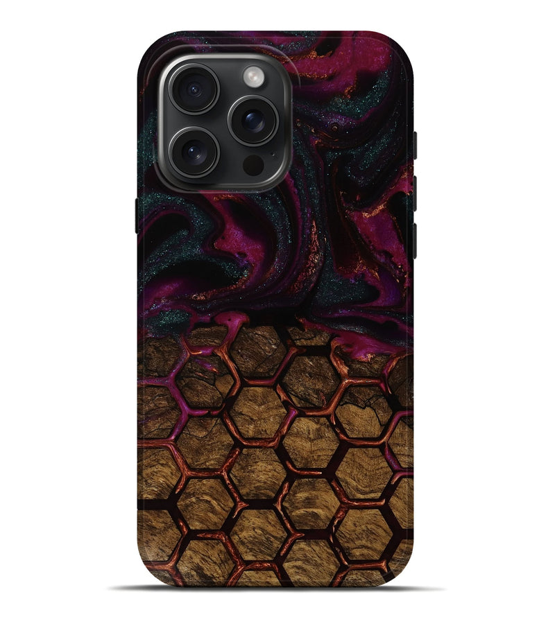 iPhone 16 Pro Max Wood Live Edge Phone Case - Tina (Pattern, 752704)