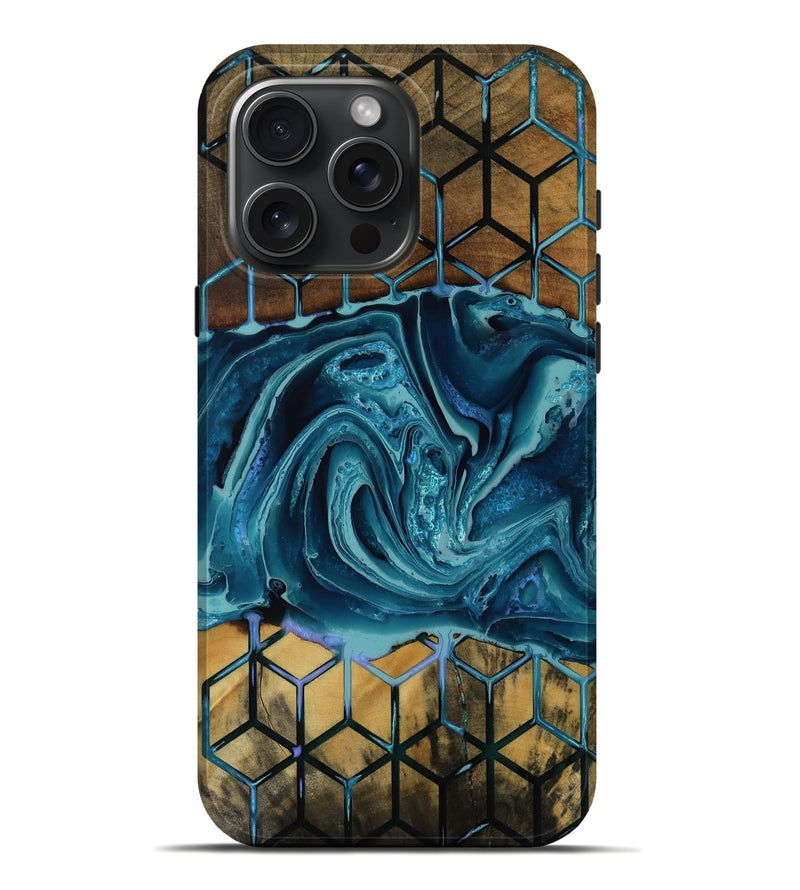 iPhone 16 Pro Max Wood Live Edge Phone Case - Mammie (Pattern, 752708)
