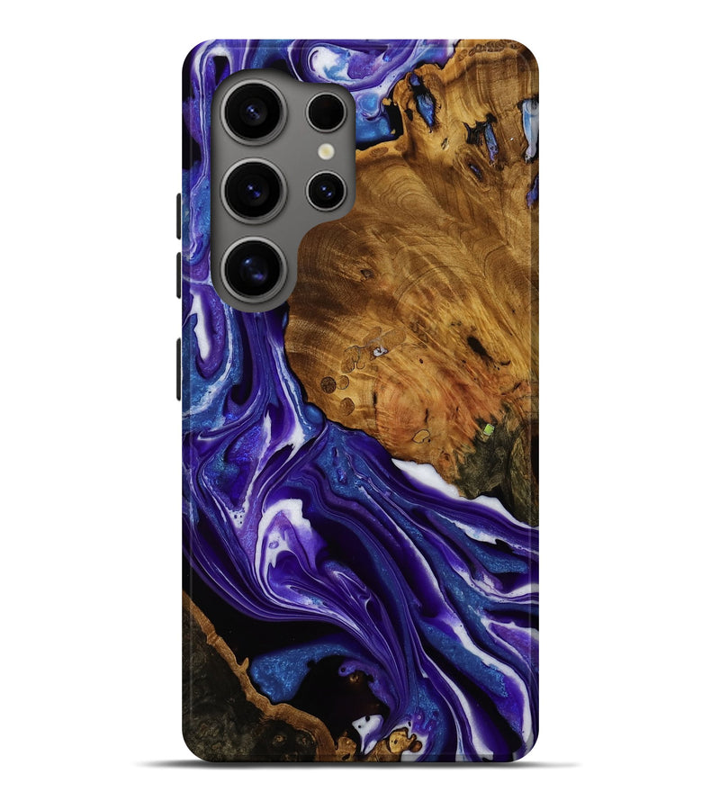 Galaxy S25 Ultra Wood Live Edge Phone Case - Alia (Purple, 752716)