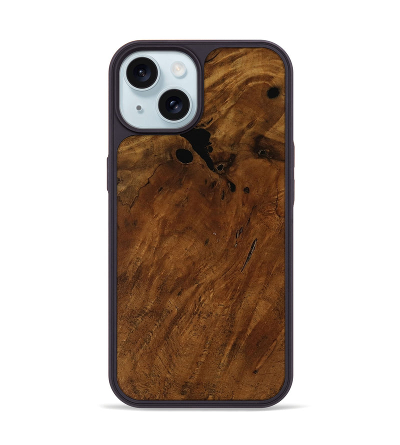 iPhone 15 Wood Phone Case - Theda (Wood Burl, 752838)