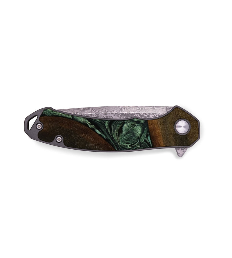 EDC Wood Pocket Knife - Bette (Green, 752921)