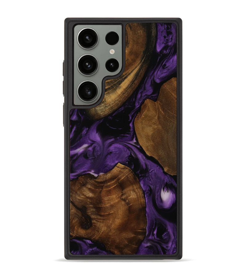 Galaxy S23 Ultra Wood Phone Case - Cristin (Purple, 752961)