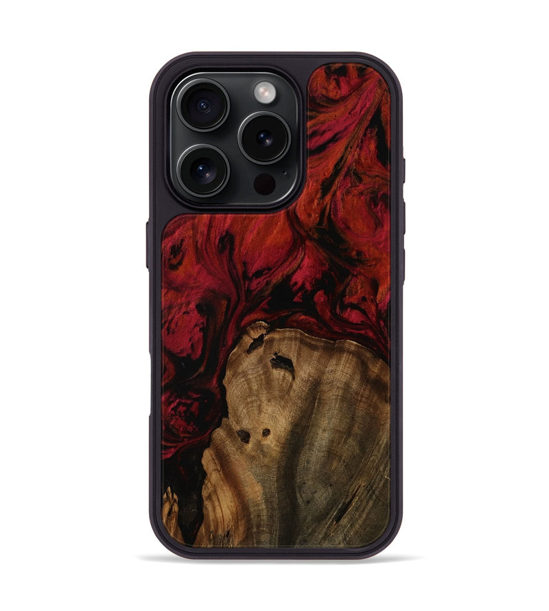 iPhone 16 Pro Wood Phone Case - Jamir (Red, 753031)
