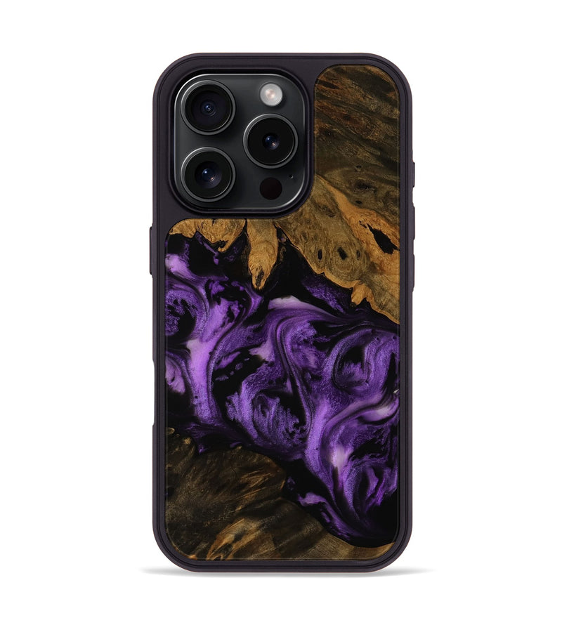 iPhone 16 Pro Wood Phone Case - Angie (Purple, 753033)