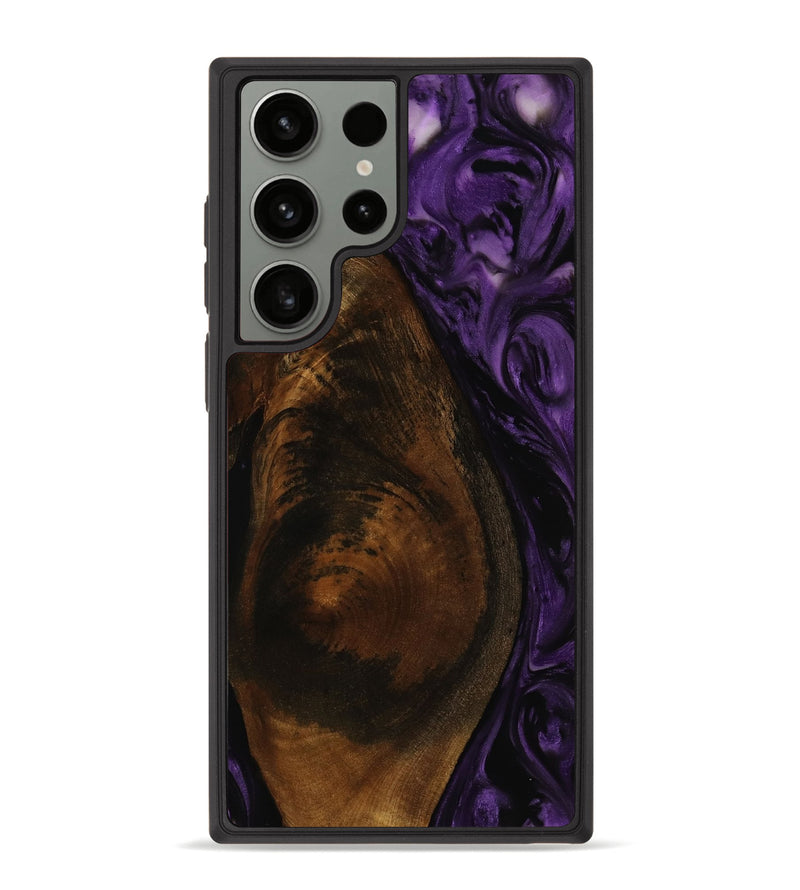 Galaxy S23 Ultra Wood Phone Case - Amina (Purple, 753038)