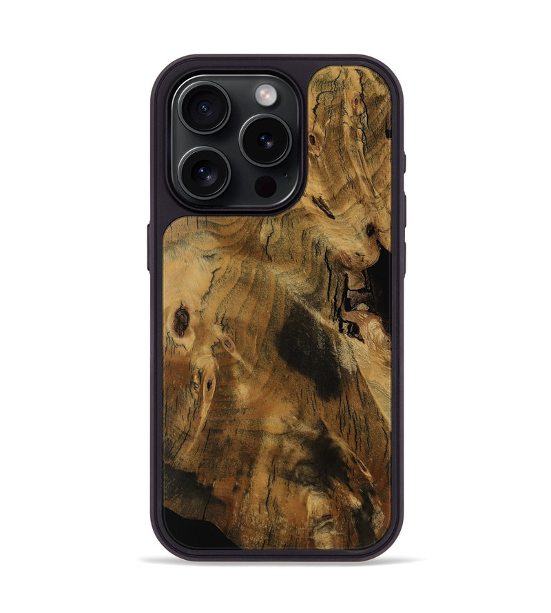 iPhone 15 Pro Wood Phone Case - Naima (Wood Burl, 753230)
