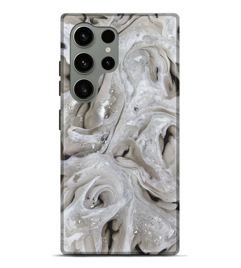 Galaxy S24 Ultra ResinArt Live Edge Phone Case - Lamar (Black & White, 753329)