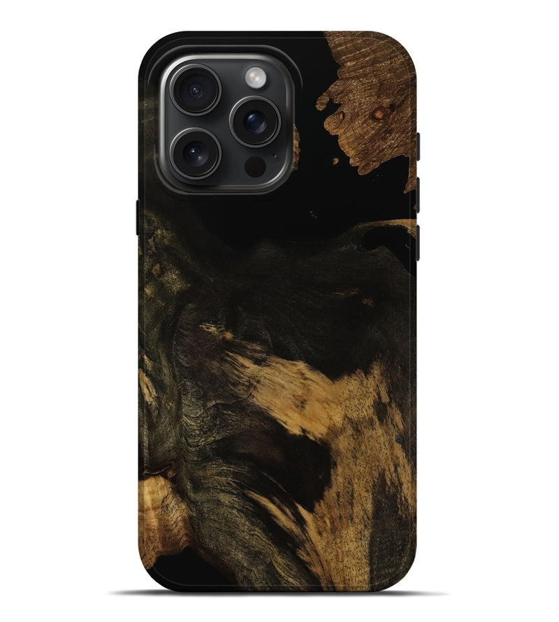 iPhone 16 Pro Max Wood Live Edge Phone Case - Kristan (Wood Burl, 753333)