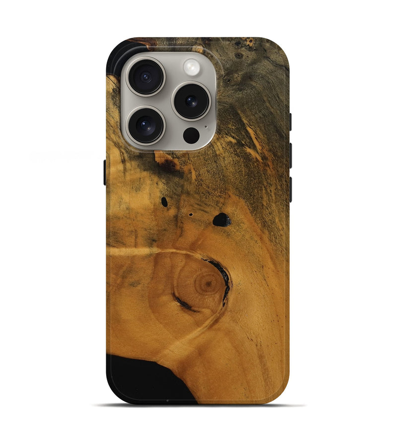 iPhone 16 Pro Wood Live Edge Phone Case - Ahmed (Wood Burl, 753502)