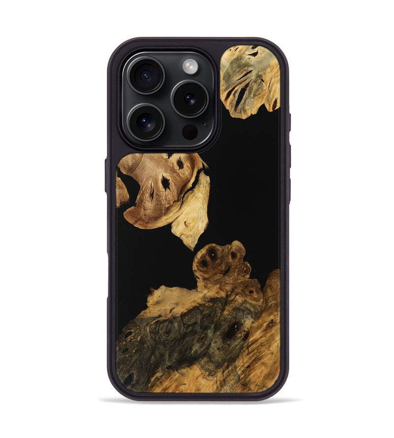 iPhone 16 Pro Wood Phone Case - Earnest (Wood Burl, 753520)