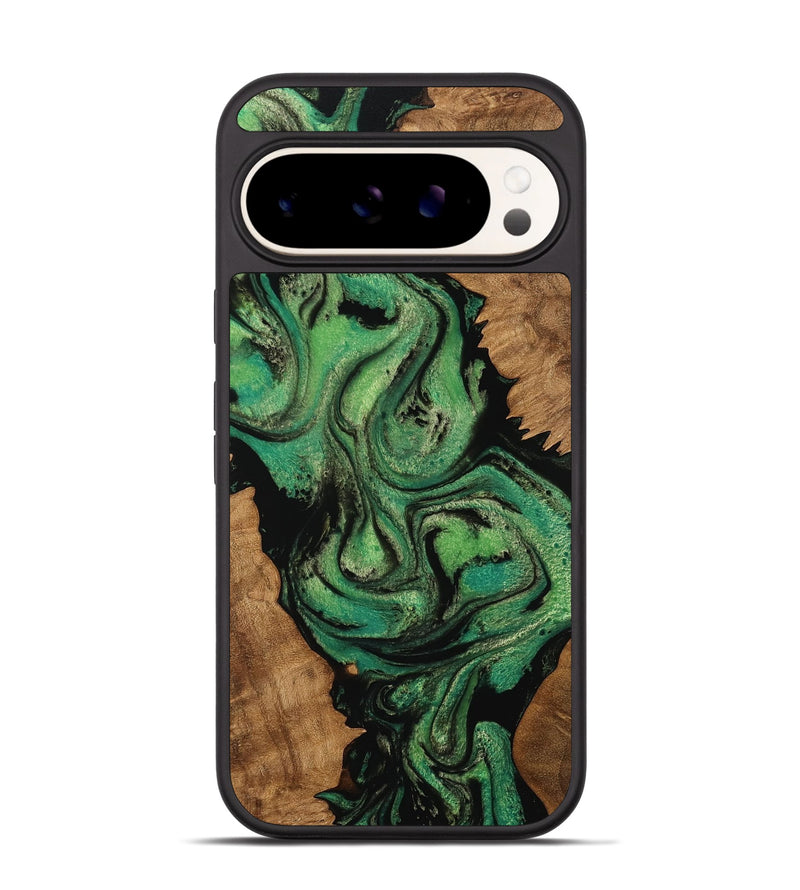 Pixel 9 Wood Phone Case - Zen (Green, 753555)