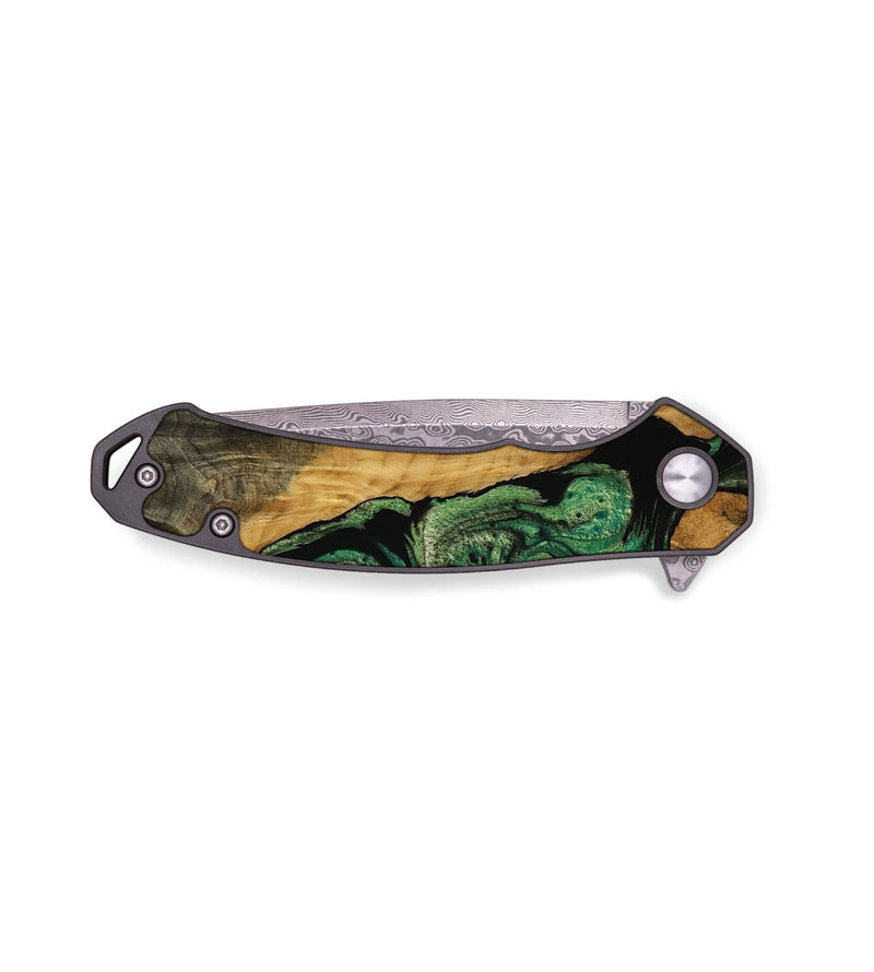 EDC Wood Pocket Knife - Marcos (Green, 753569)