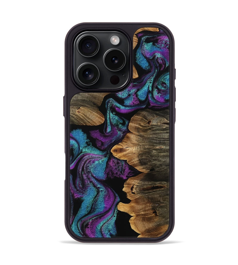 iPhone 16 Pro Wood Phone Case - Nikia (Purple, 753574)