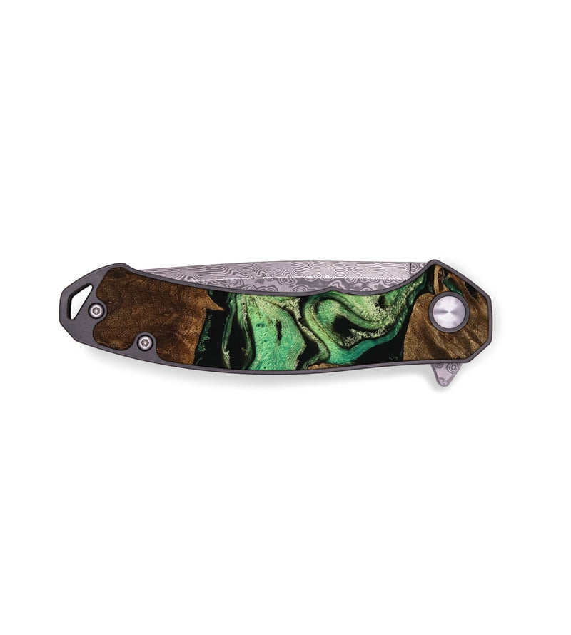 EDC Wood Pocket Knife - Saundra (Green, 753581)