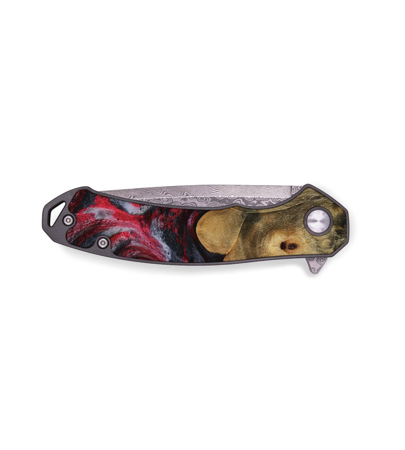 EDC Wood Pocket Knife - Deann (Red, 753626)