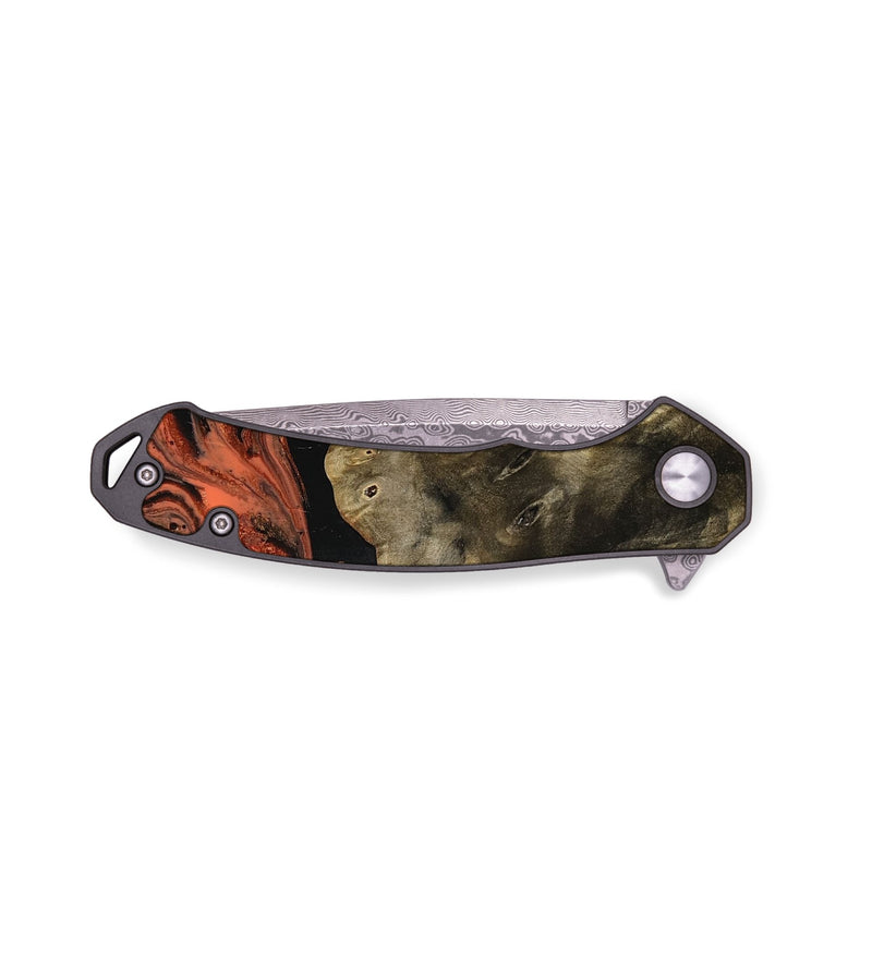 EDC Wood Pocket Knife - Kyleigh (Red, 753629)
