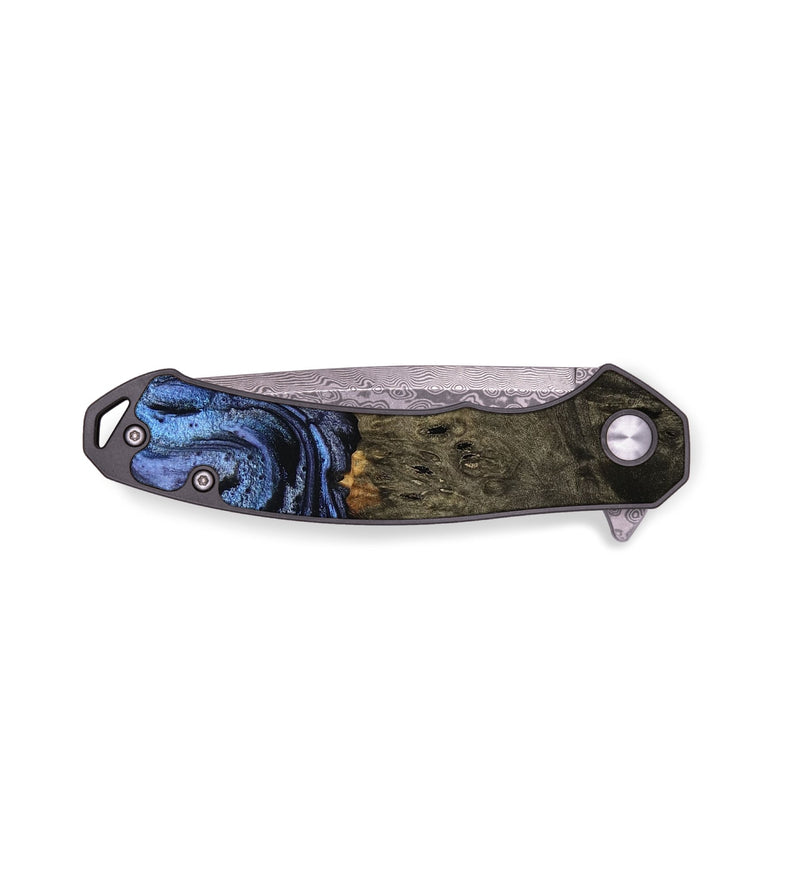 EDC Wood Pocket Knife - Akira (Blue, 753647)