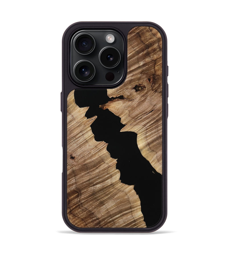 iPhone 16 Pro Wood Phone Case - Treva (Wood Burl, 753662)