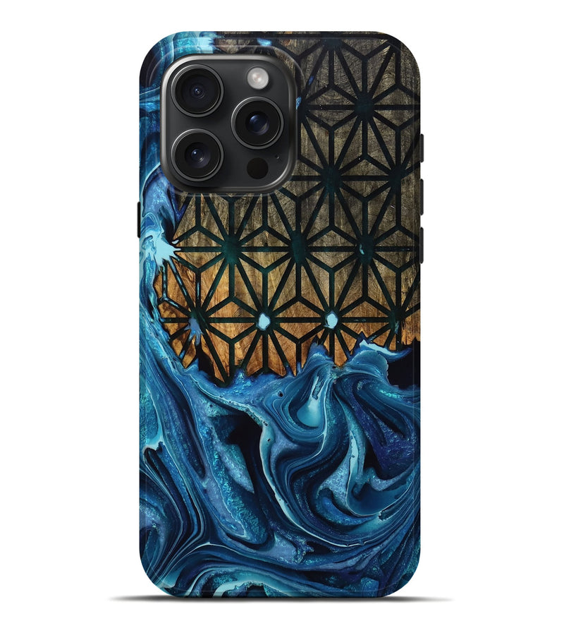 iPhone 16 Pro Max Wood Live Edge Phone Case - Enos (Pattern, 753666)