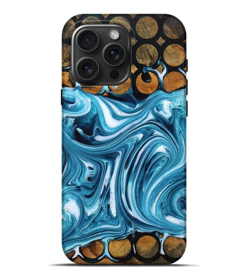 iPhone 16 Pro Max Wood Live Edge Phone Case - Kaylani (Pattern, 753668)