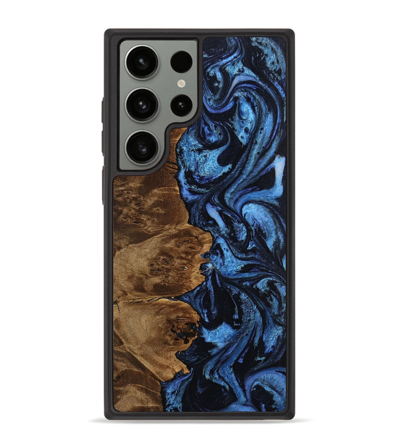 Galaxy S23 Ultra Wood Phone Case - Casie (Blue, 753696)
