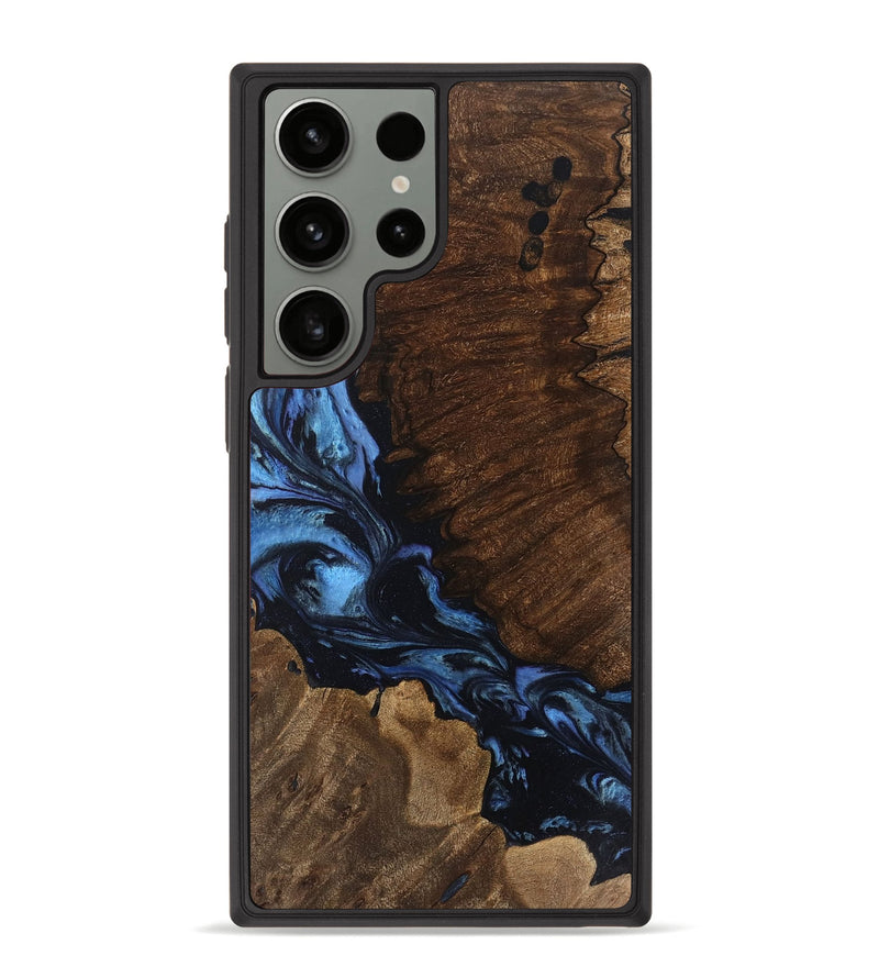 Galaxy S23 Ultra Wood Phone Case - Geri (Blue, 753811)