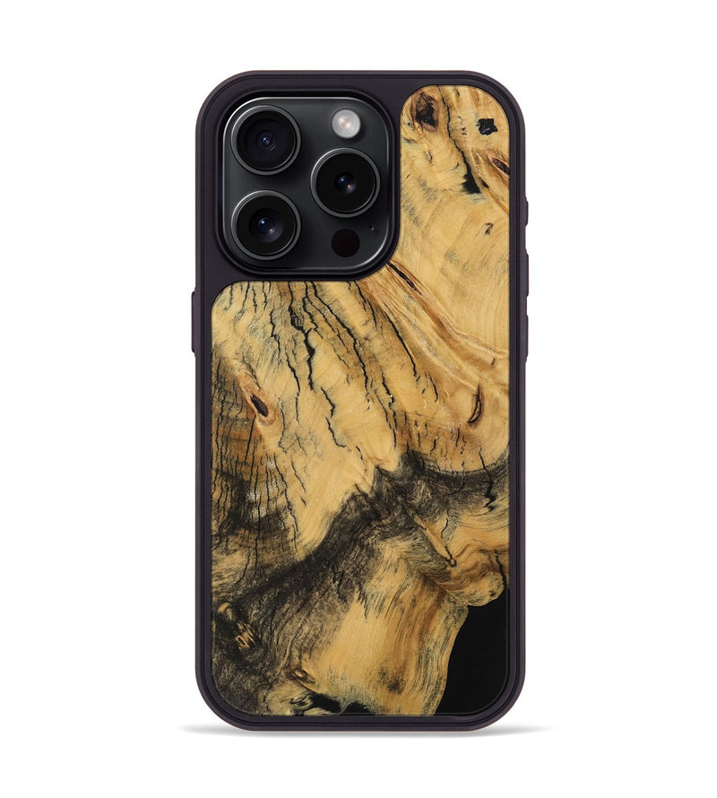 iPhone 15 Pro Wood Phone Case - Sarahi (Wood Burl, 753823)
