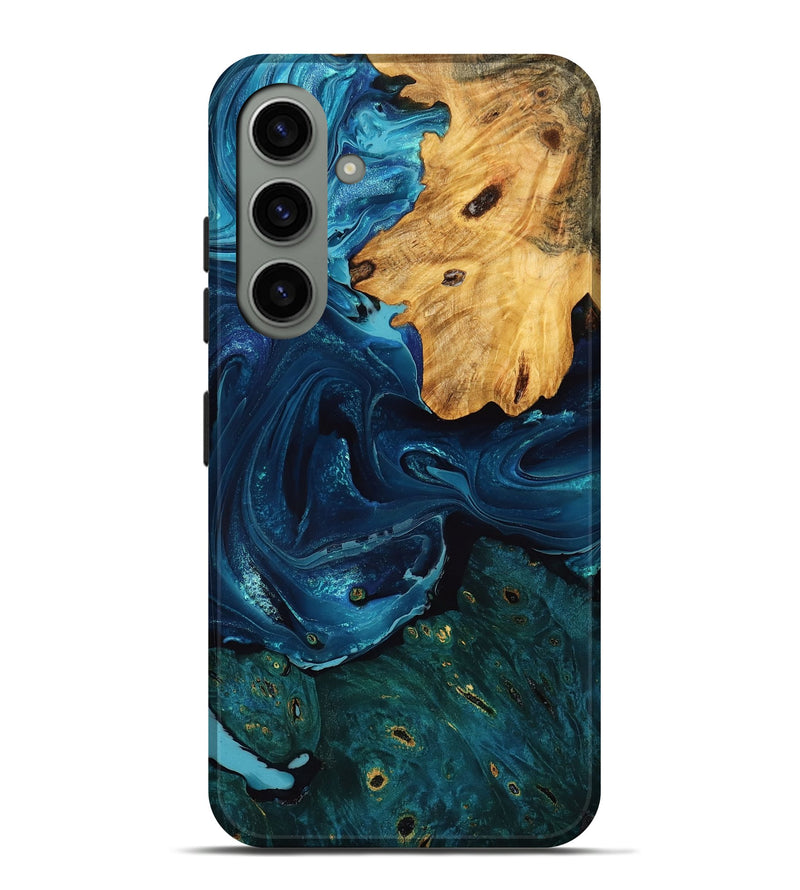 Galaxy S24 Plus Wood Live Edge Phone Case - Kurt (Blue, 754060)