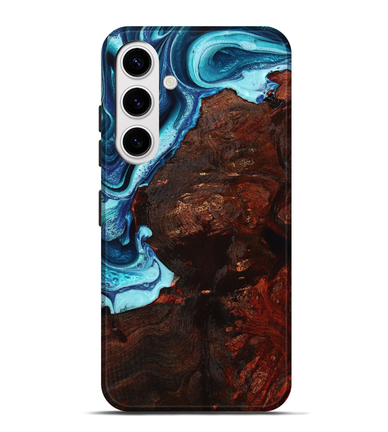 Galaxy S25 Plus Wood Live Edge Phone Case - Orville (Blue, 754061)