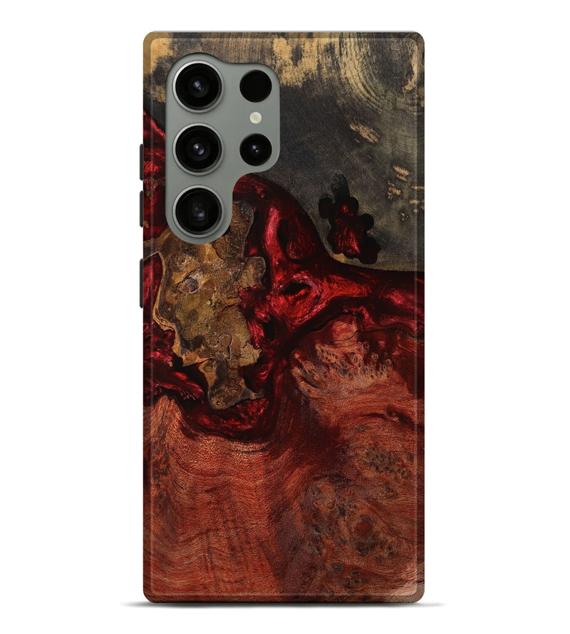 Galaxy S24 Ultra Wood Live Edge Phone Case - Aja (Red, 754070)