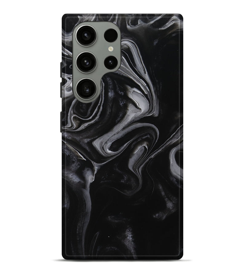 Galaxy S23 Ultra ResinArt Live Edge Phone Case - Charli (Black & White, 754085)
